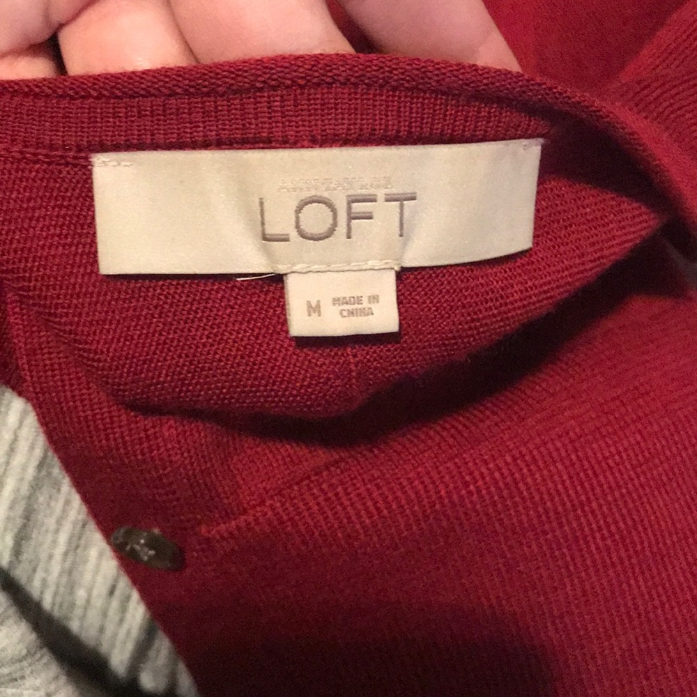 loft red sweater - Picture 2 of 2